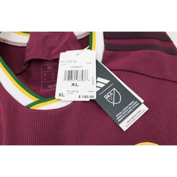 ADIDAS Portland Timbers Men's XL Crimson Archive Team Jersey 2024 MSRP $150 - Picture 5 of 13